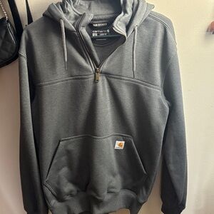 Carhartt Men's Charcoal Zip-Up Hoodie